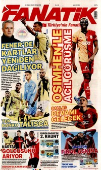 Fanatik Gazetesi Manşeti
