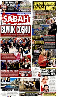 Sabah Gazetesi Manşeti