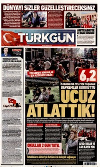 Türkgün Gazetesi Manşeti