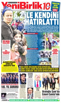 YeniBirlik Gazetesi Manşeti