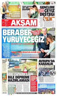 Akşam Gazetesi Manşeti