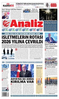 Analiz Gazetesi Manşeti