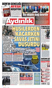 Aydınlık Gazetesi Gazetesi Manşeti