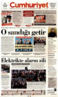 Cumhuriyet Gazetesi Manşeti