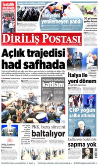 Diriliş Postası Gazetesi Manşeti
