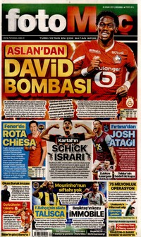 Fotomaç Gazetesi Manşeti