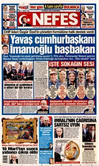 Nefes Gazetesi Manşeti