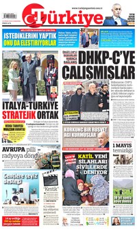 Türkiye Gazetesi Gazetesi Manşeti