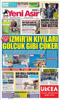 Yeni Asır Gazetesi Manşeti