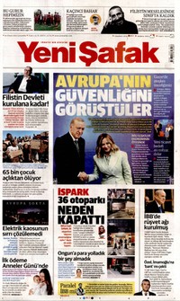 Yeni Şafak Gazetesi Manşeti