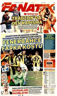 Fanatik Gazetesi Manşeti