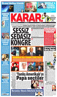 Karar Gazetesi Manşeti