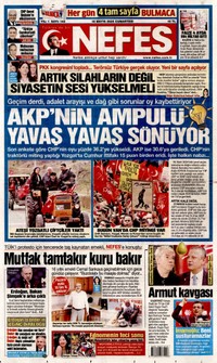 Nefes Gazetesi Manşeti