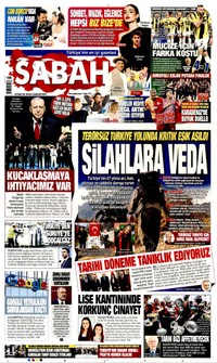 Sabah Gazetesi Manşeti