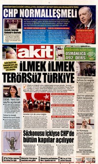 Yeni Akit Gazetesi Manşeti