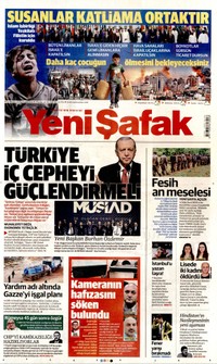 Yeni Şafak Gazetesi Manşeti