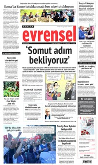 Evrensel Gazetesi Manşeti