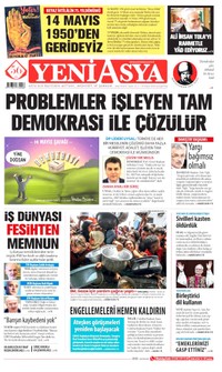 Yeni Asya Gazetesi Manşeti