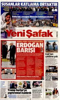Yeni Şafak Gazetesi Manşeti