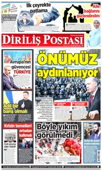 Diriliş Postası Gazetesi Manşeti