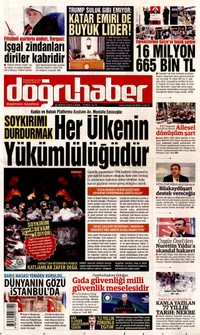 Doğru Haber Gazetesi Manşeti