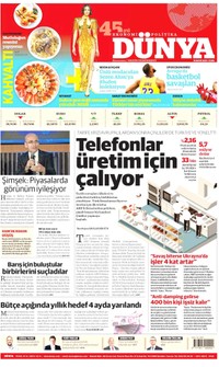 Dünya Gazetesi Manşeti