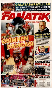 Fanatik Gazetesi Manşeti
