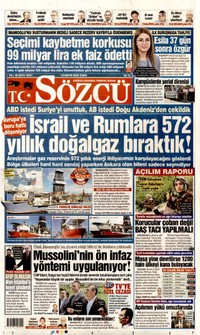 Sözcü Gazetesi Manşeti