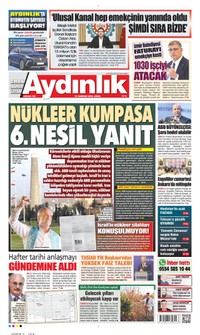 Aydınlık Gazetesi Gazetesi Manşeti