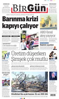 BirGün Gazetesi Manşeti