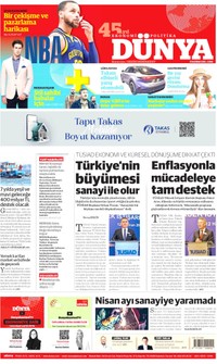 Dünya Gazetesi Manşeti