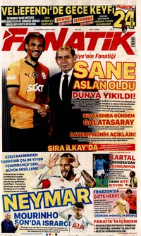 Fanatik Gazetesi Manşeti