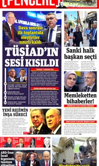 Gazete Pencere (Online Gazete) Gazetesi Manşeti