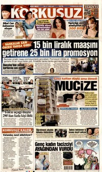 Korkusuz Gazetesi Manşeti
