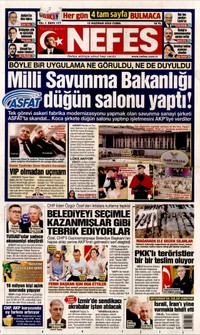 Nefes Gazetesi Manşeti