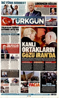 Türkgün Gazetesi Manşeti