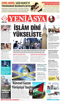 Yeni Asya Gazetesi Manşeti