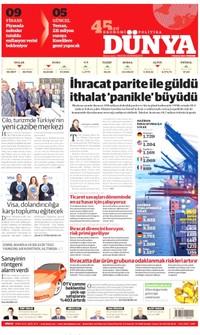 Dünya Gazetesi Manşeti