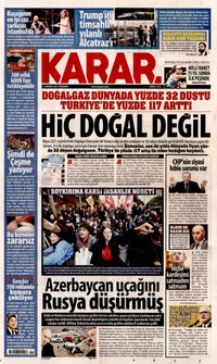 Karar Gazetesi Manşeti