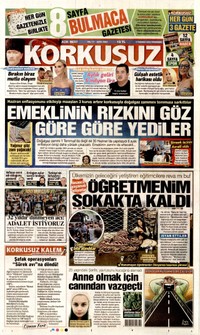 Korkusuz Gazetesi Manşeti