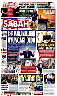 Sabah Gazetesi Manşeti