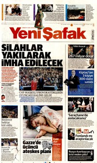Yeni Şafak Gazetesi Manşeti