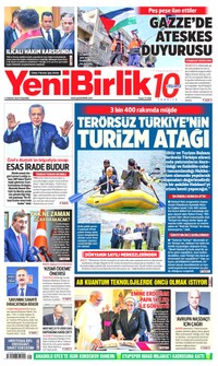 YeniBirlik Gazetesi Manşeti