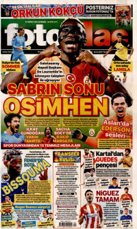 Fotomaç Gazetesi Manşeti
