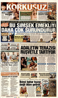 Korkusuz Gazetesi Manşeti
