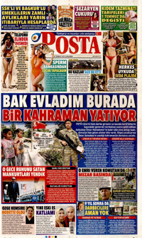 Posta Gazetesi Manşeti