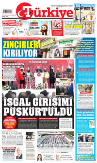 Türkiye Gazetesi Gazetesi Manşeti