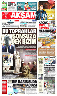 Akşam Gazetesi Manşeti