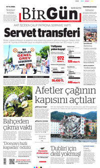 BirGün Gazetesi Manşeti