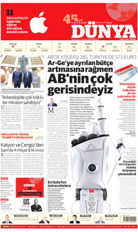 Dünya Gazetesi Manşeti